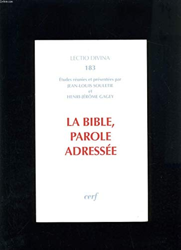 La Bible, parole adressée
