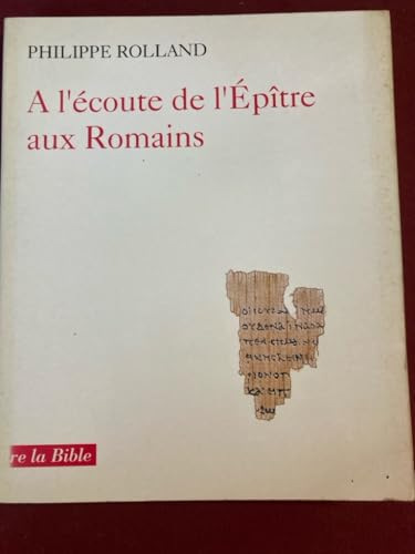 A l'écoute de l'épître aux Romains