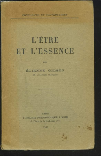 L'Être et l'essence