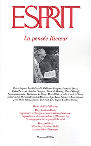 La pensée Ricoeur
