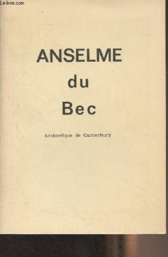 Anselme du Bec : Archevêque de Canterbury
