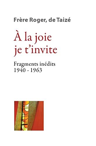 À la joie je t'invite