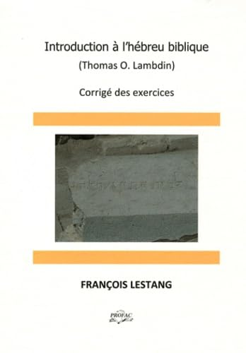 Introduction à l'hébreu biblique