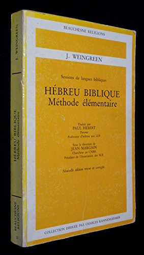Hébreu biblique : méthode élémentaire