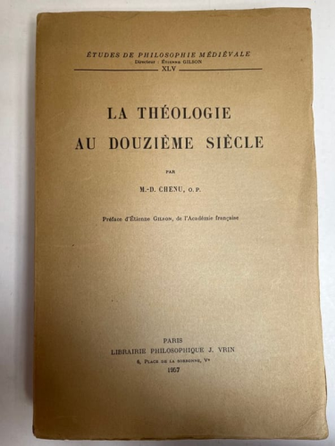 La Théologie au douzième siècle