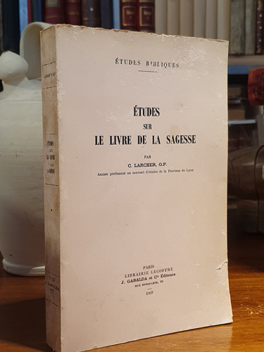 Etudes sur le livre de la Sagesse