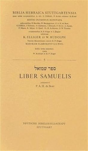 Biblia hebraica stuttgartensia. Liber Samuelis