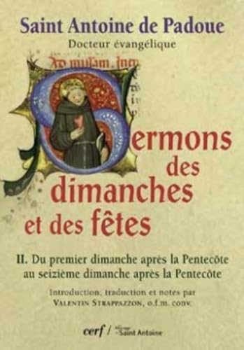 Sermons des dimanches et des fêtes : II. Du premier dimanche après la Pentecôte au seizième dimanche après la Pentecôte