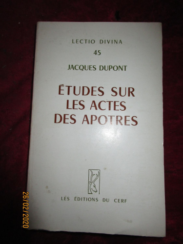 Etudes sur les Actes des Apôtres