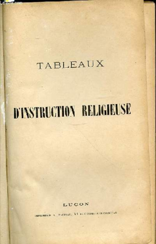 Tableaux d'instruction religieuse