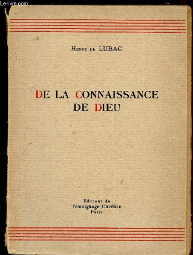 De la Connaissance de Dieu